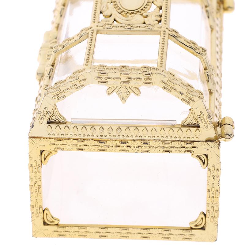 1 шт. Портативный сундук для хранения сокровищ из золота и серебра в форме конфет, органайзер