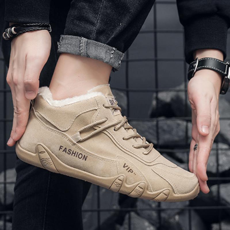 Зимняя плюшевая спортивная повседневная обувь. Рабочая одежда. Обувь. Удобная и модная модная легкая мягкая подошва и модная обувь.