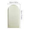 1pc 20x50cm Protective Wall Enclosure Anti-collision Soft Bag Wall Sticker Headboard Semi-circular Leather Soft Bag Headboards