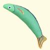 Popular Mint Fish Cat Toy: Scratch-Resistant, Bite-Proof Burlap Teaser for Self-Entertainment and Boredom Relief