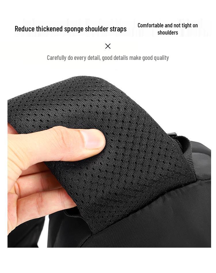 Мужская USB сумка через плечо: Водонепроницаемый нейлон, деловая и дорожная наплечная сумка