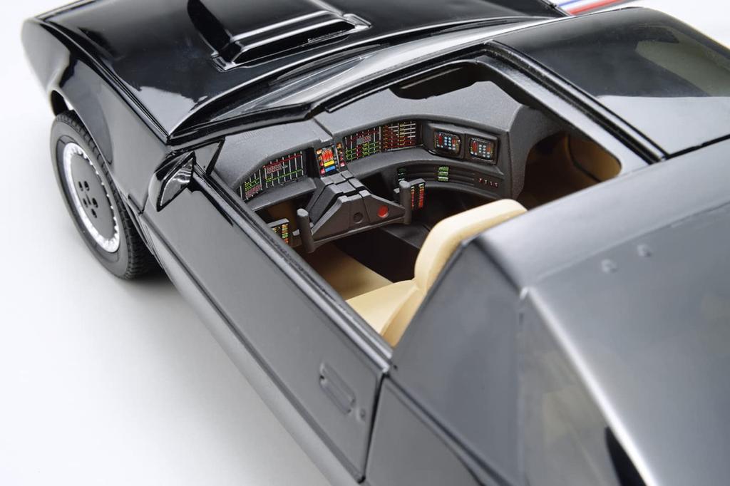 Aoshima Bunka Kyozai Movie Mecha Series Knight Rider Knight 2000 Season I Scanner Audio Unit Included Scale Plastic Model Molding Color KR-06 K.I.T.T.