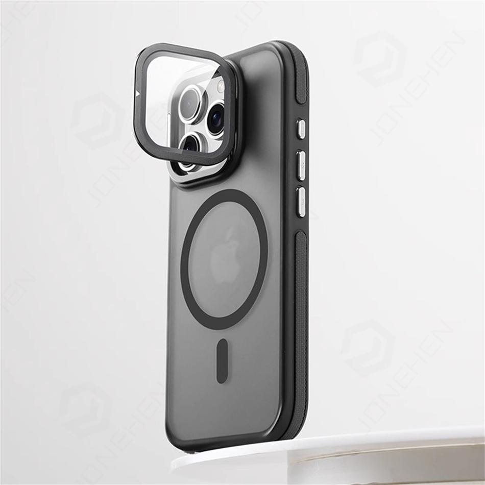 Glass Lens Camera Protection Invisible Bracket Stand For  Case For For Iphone 1 Plus 11 12 13 14 16 Pro Max Magnetic Cover
