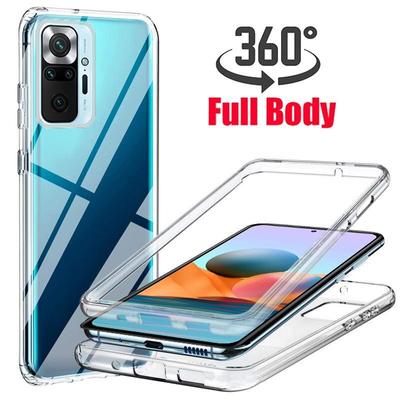 Чехол для телефона 360 Full Cover для Xiaomi Redmi Note 14 13 12 10 11 Pro 11S 9 8 7 Mi 12 11 13 Lite 11T 10T 12T 14T Poco X6X4 Pro X3 F3 PC силиконовый чехол