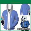 Игровой свитшот-куртка Undertale Sans 3D Косплей Дышащий материал Для повседневной носки