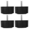 4Pcs Round Sofa Legs Black M8 Screw Height Feet Pad Cabinet Furniture Accessories 35mm