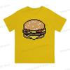 Summer Unisex Tshirts  Hamburger Novelty Cool Tshirt Street Clothing SXL