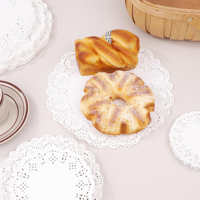 150 шт., круглая бумажная салфетка с кружевными краями, подложка для кексов, жареная еда, десерт, печенье, вечеринка, свадьба, бисквит, торт, посуда, подложка для чашки