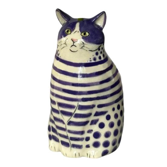 Dotted Cat Flower Vase Desktop Decoration Resin Cartoon Kitten Floral Plants Vase Indoor Real Dried Flower Holder Floral Arrangement Container