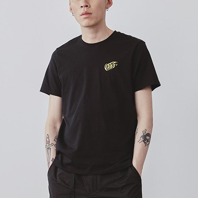 Vans Мужская футболка с короткими рукавами и принтом Asia Artists Collaboration, черные VN0A4P5EBLK