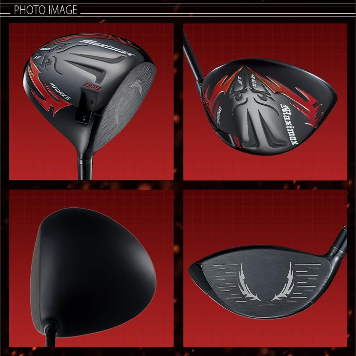 WORKS GOLF Variable Maximax Black Series II Driver, Hisho, GokuMAX Shaft, 46 Inches, 10 Degrees, Flex S, Right-handed