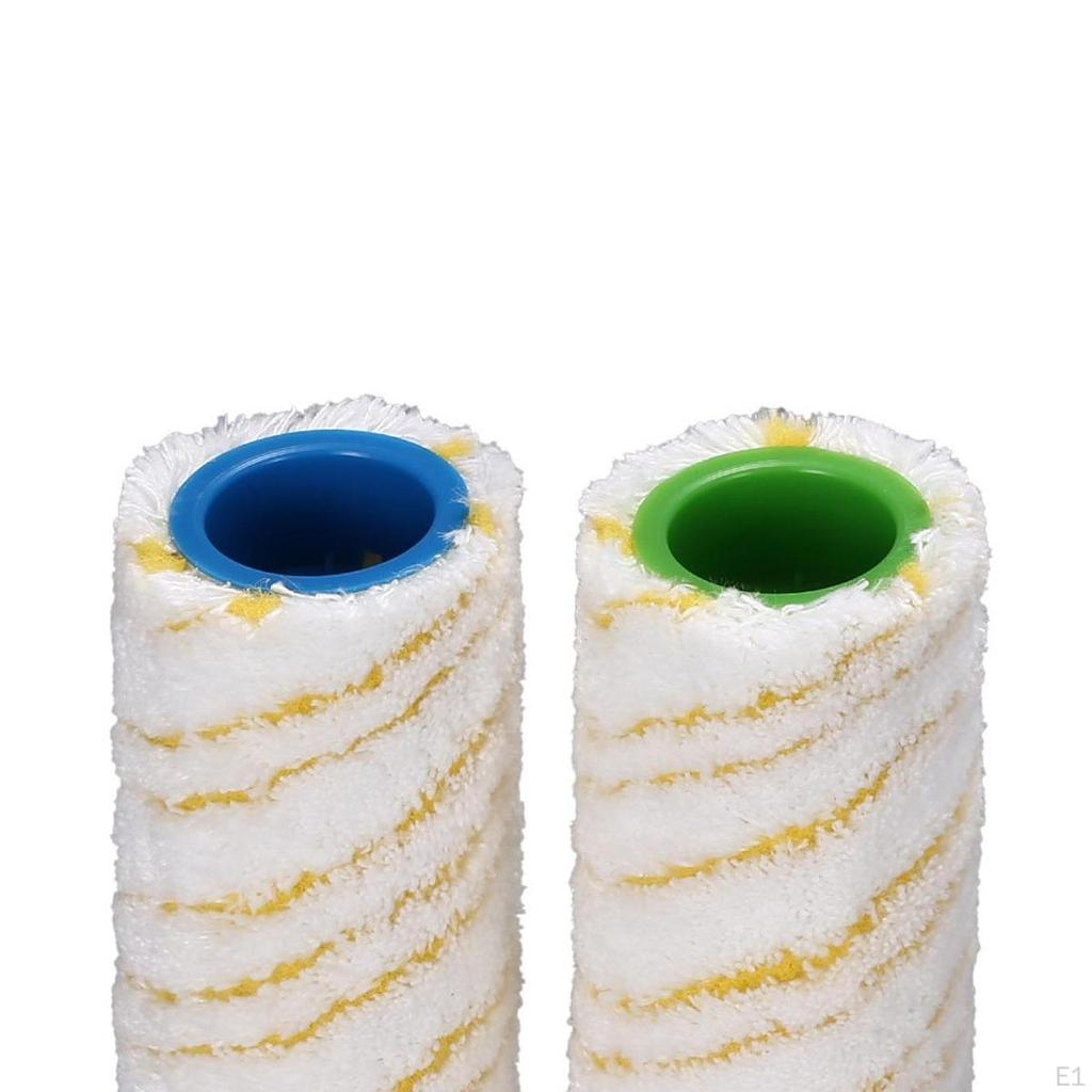 2 шт. роликовый сменный ролик для чистки твердого пола, заменяет запасные части, мягкая микрофибра