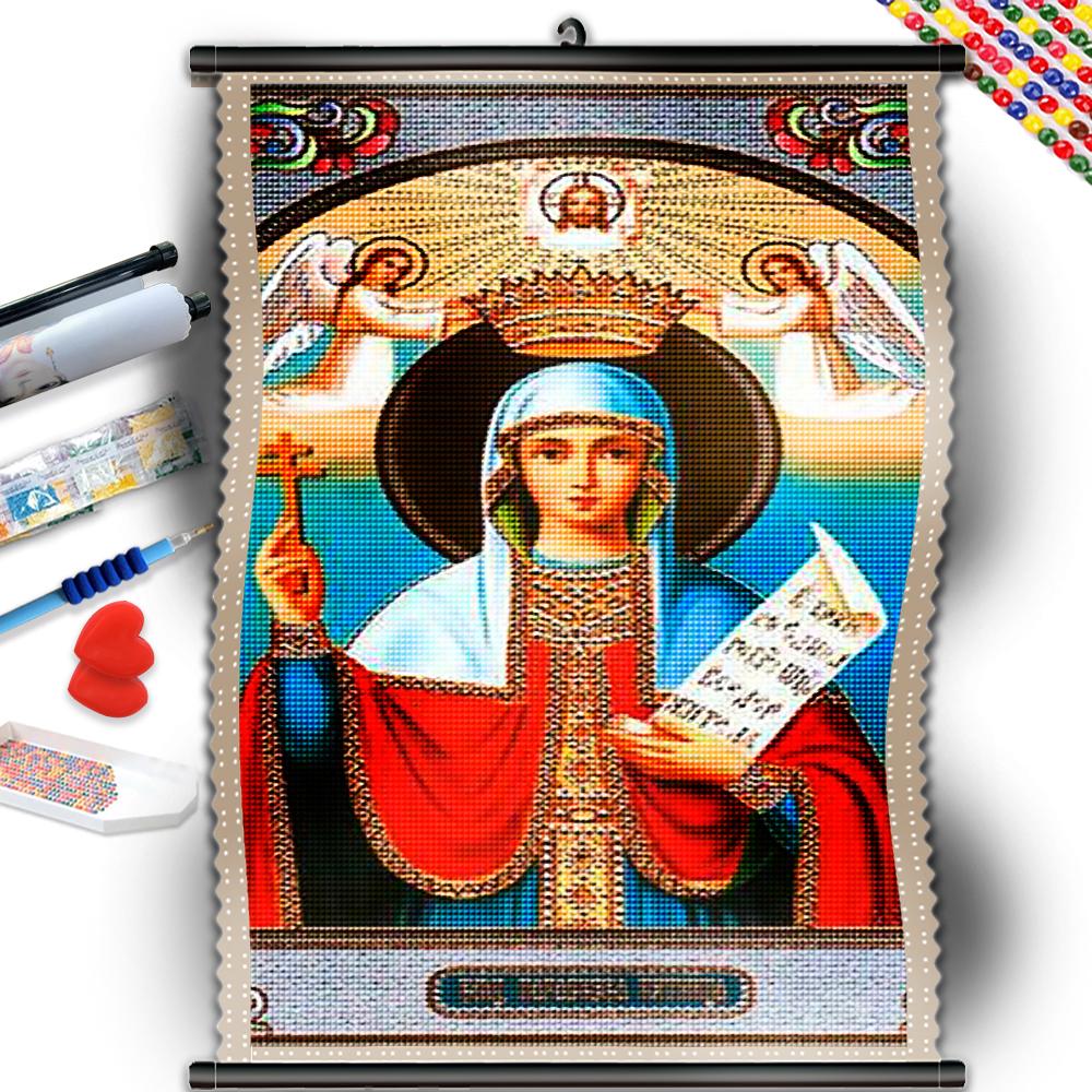 5D DIY Рамка Алмазная мозаика Религия Мать Ребенок Полная алмазная живопись Вышивка крестиком Дева Отец Сын Домашний Декор