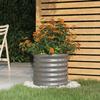 VidaXL Garden Planter Flower Pot Plant Box Raised Bed Patio Terrace Outdoor Galvanized Steel 40x40x36 Cm 318844