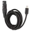 USB C Microphone Cable, USB C to XLR Recording Cable, 93dB Plug and Play Low Noise Studio, XLR Balanced Connection for Microphone Recording, Condenser