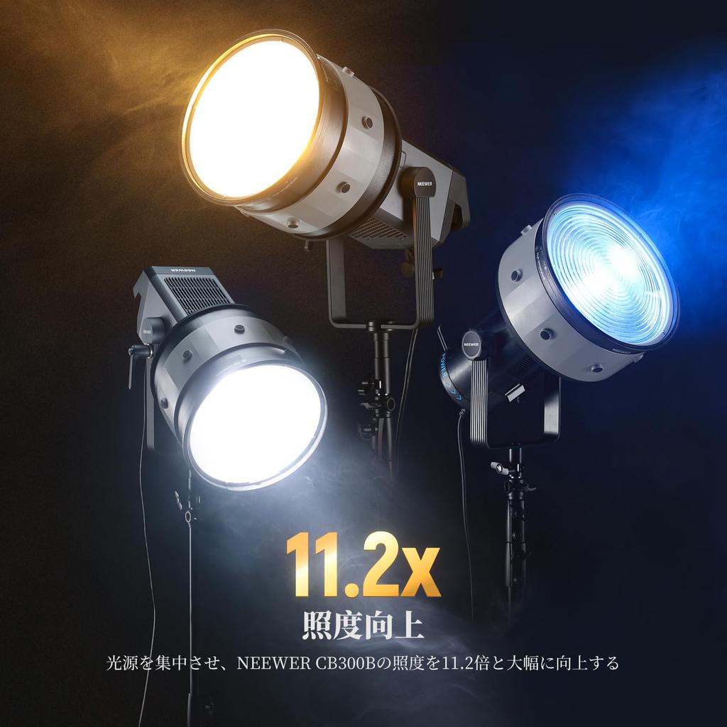 Фокусирующая линза Френеля NEEWER с креплением Bowens с переменным углом луча и шторками для CB300B CB300C CB200 CB200B CB200C AS600B 600 Вт LED Video CSF10