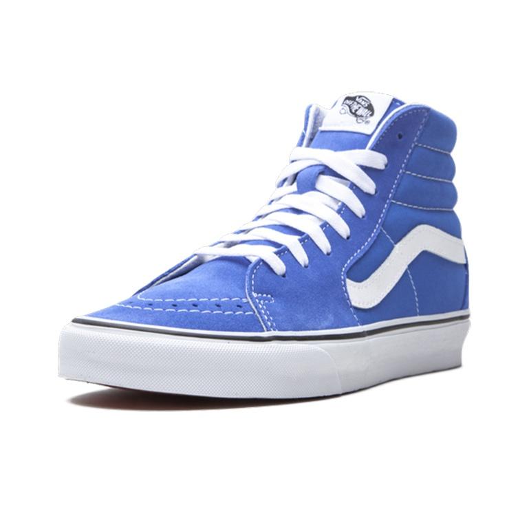 Vans Sk8 Canvas Модные Повседневные Амортизирующие Прочные Легкие Дышащие Высокие Кеды для Скейтбординга Унисекс Кроссовки Светло-Голубые VN0A4U3C1UJ