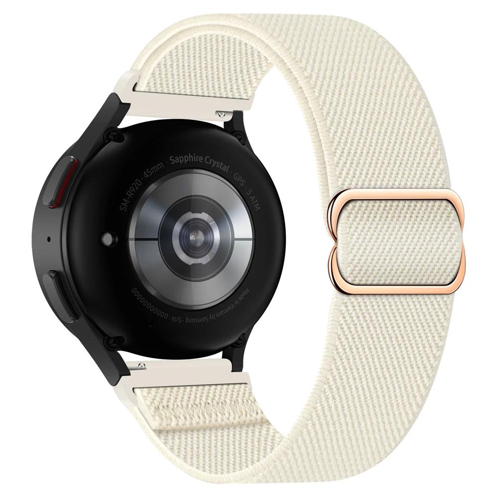 Нейлоновый ремешок-петля 20 мм 22 мм для Samsung Galaxy Watch7 FE 6 4 Classic 5 pro 45 мм 44 мм 40 мм 43 мм 47 мм Ремешок Galaxy Watch6 7 Браслет