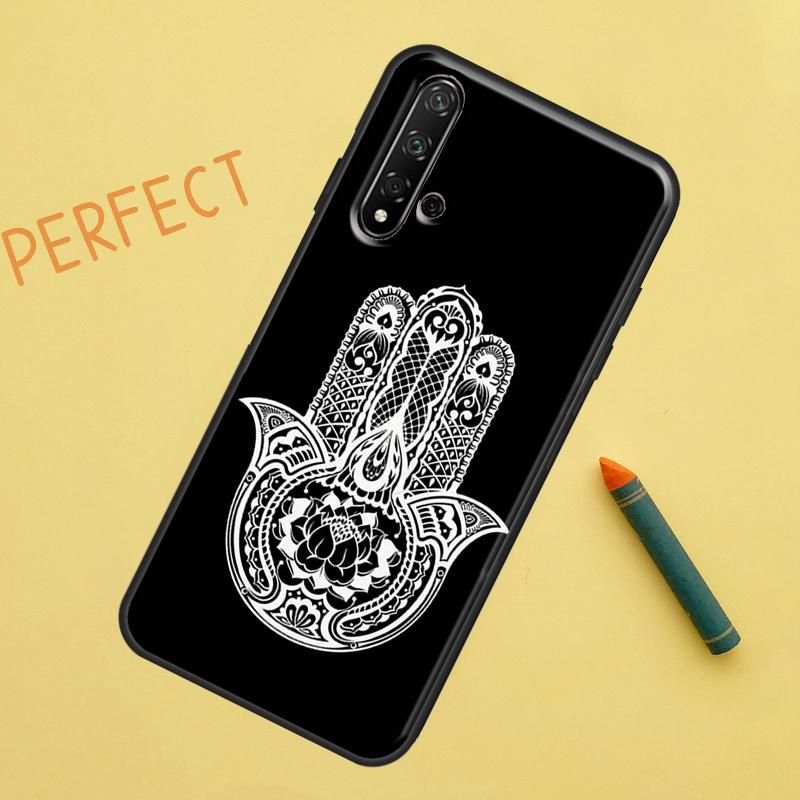 Buddhism Buddha Om Hamsa Zen Case For Huawei Nova Y90 Y70 Y61 Y60 9 10 SE Nova 5T 11i 8i 7i 3i P20 P40 P30 Lite P60 Pro