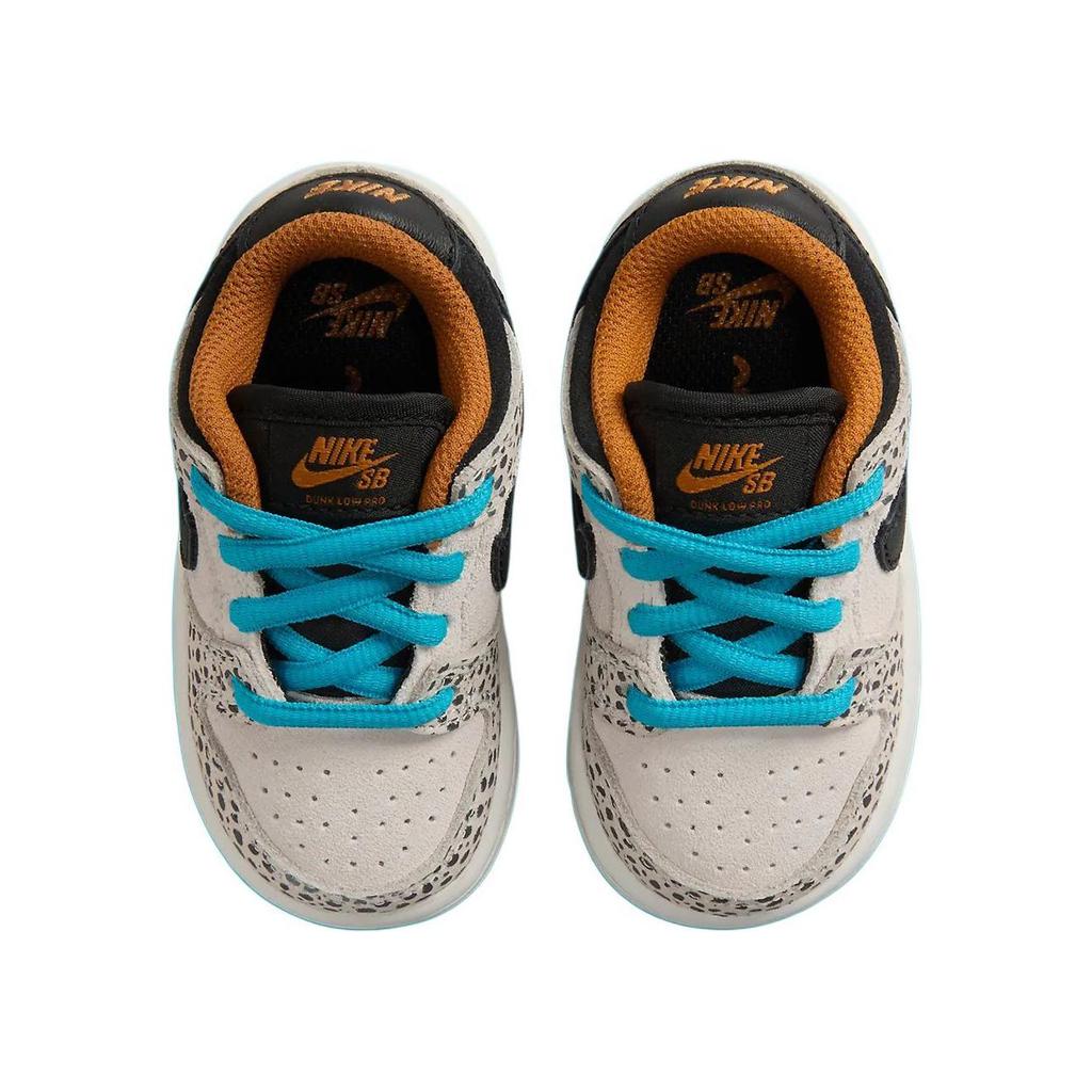 Nike Dunk Low Pro SB TD Electric Pack Baby Sneakers Cream Phantom Black HF7840-001