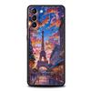 Чехол для телефона Samsung Galaxy S25 Edge S24 S23 S22 S21 Ultra S20 FE 5G S10 S10E S9 Plus Мягкий ТПУ Чехол Красный Зонтик Эйфелева Башня