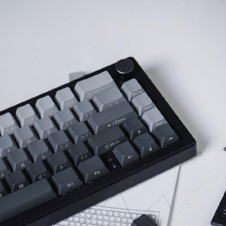 125 клавиш Dye Sublimation Верхняя/Боковая печать PBT Колпачки для клавиш Оригинальная высота Градиентный цвет Колпачки для клавиш для 60 75% 104 108