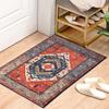 Boho Vintage Crystal Velvet Rug Non-Slip Area Floor Mat Home Decor Entrance Passageway Door Mat Bedroom Kitchen Floor Mat