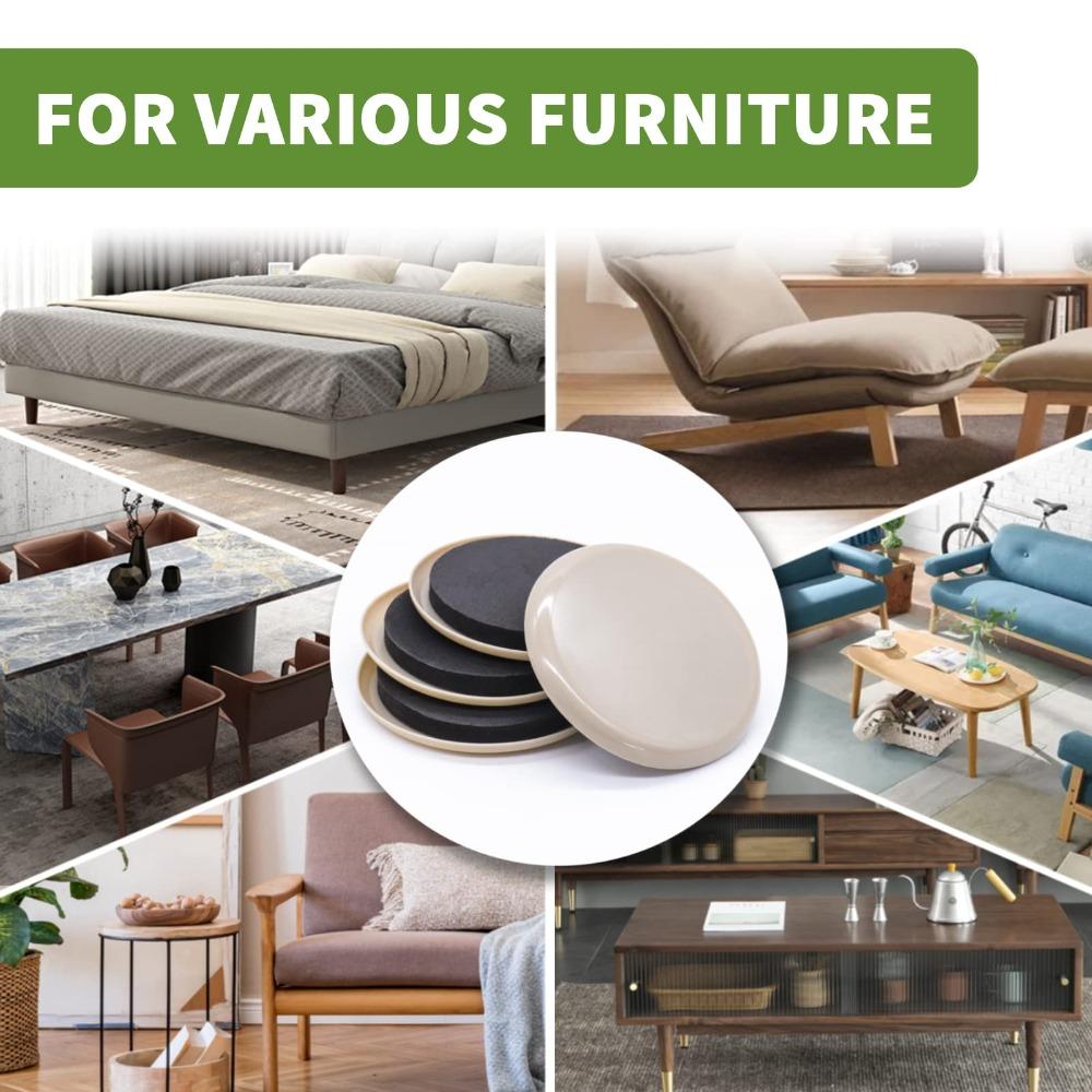 Сверхпрочные протекторы для пола Защита от истирания Мебельный слайдер для перемещения Легко перемещайте Мебельные слайдеры