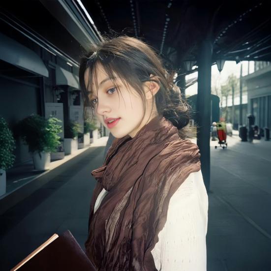 Women Scarf Retro Pleated Design Thin Scarf Soft Flax Shawl Scarf Daily Wear Outdoor Activities Versatile Accessory