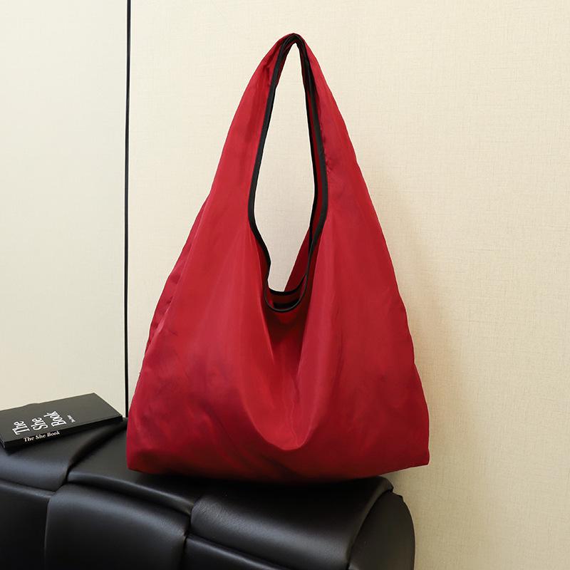 Складная большая сумка-тоут U-образной формы из водонепроницаемого полиэстера для покупок