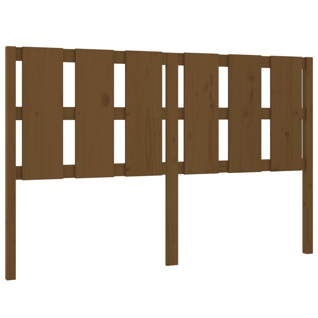 Bed Headboard Honey Brown 155.5 x 4 x 100 cm Solid Pine Wood