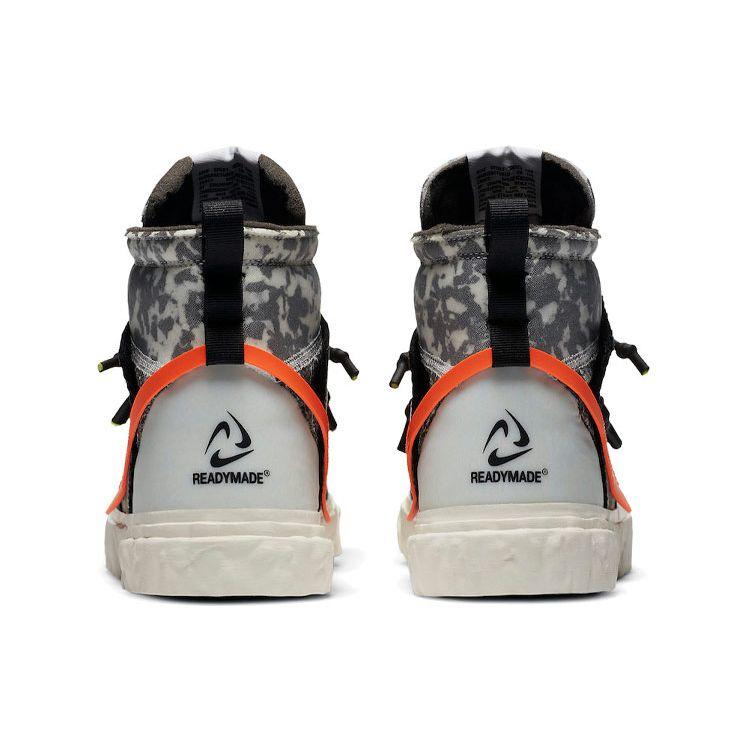 READYMADE x Nike Blazer Mid Черный Камуфляж Унисекс Кроссовки Vast-Grey Volt Total-Orange CZ3589-001