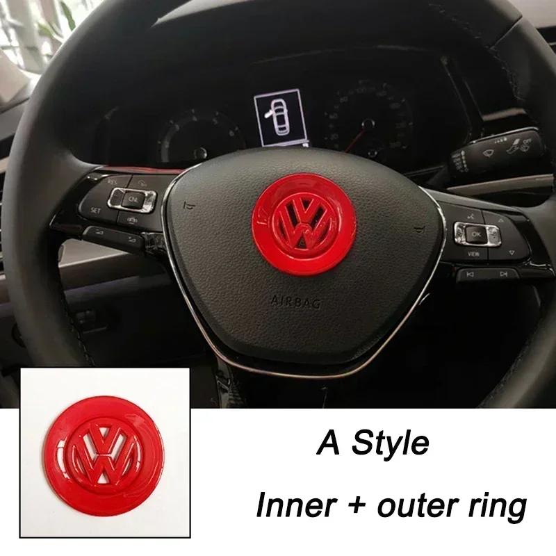 Для VW Volkswagen Jetta MK5 Golf 3D ABS Полый Накладка-эмблема на центр руля автомобиля для Volkswagen Passat MK6 MK7 CC Pol