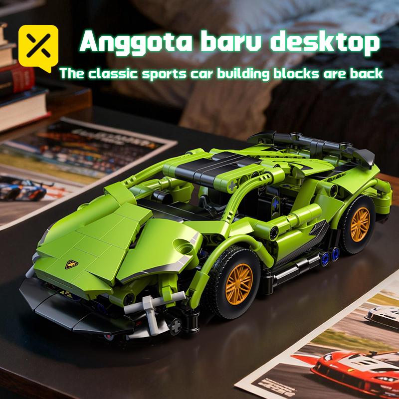 Набор строительных блоков ToylinX Технический гоночный автомобиль 321 деталь Спортивный автомобиль Модель для сборки своими руками Игрушечные машинки для мальчика Подарок на день рождения