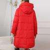 Women's Casual Jacket Lightweight Hooded Coat Mid-length Cotton Comfortable Warm Coat With Pocket