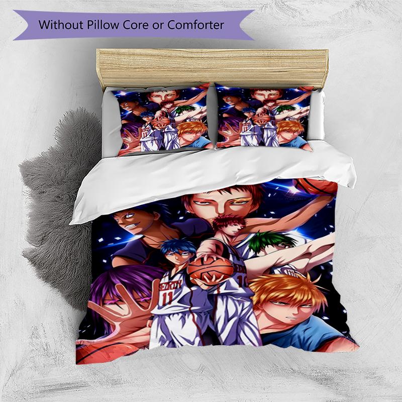 3pcs Kuroko's Basketball2 pattern bedding set duvet cover set includes duvet cover &pillowcases, perfect all season bedroom decoration & gift