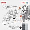 Pentel 10 Ручка на водной основе, Линер, 0,03 мм, Черная, ручки, S20P-03AD(10)