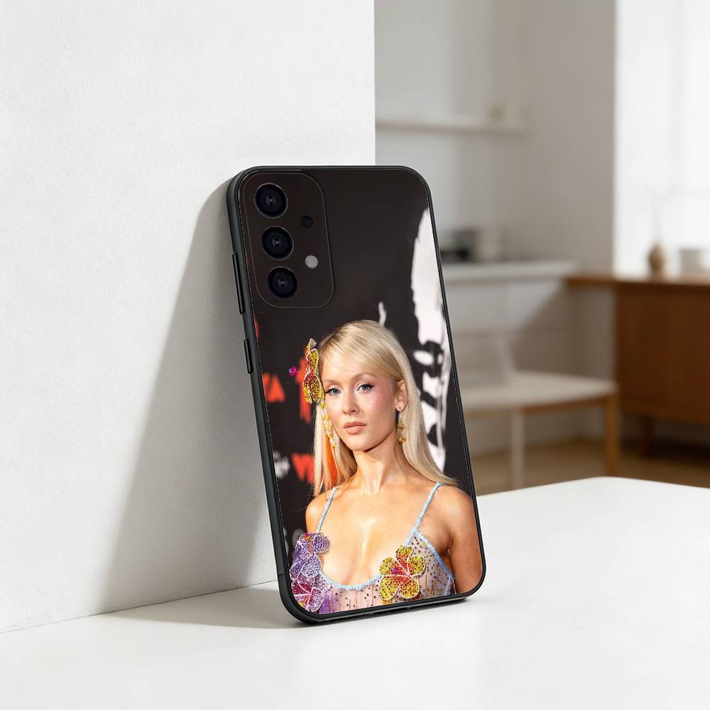 Чехол для телефона Singer Zara Larsson Midnight Sun Для Samsung S25,24,23,22,30,21,10,9,Ultra,Plus,Lite Мягкий черный чехол