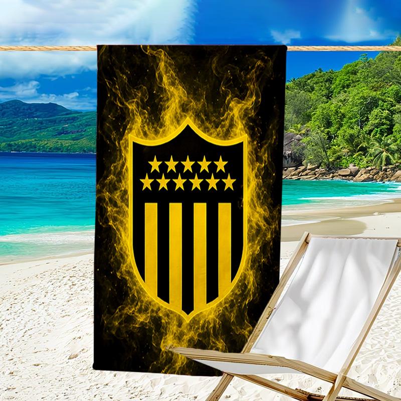 1pc Penarol Beach Towel, Beach and Seaside Swimming Pool Equipment, Fashion Pattern, Rectangular, Travel Essentials