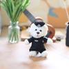 Cute Camouflage Special Police Bear Doll Pendant Plush Toy Stewardess Bear Bag Hanging Keychain Doll