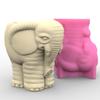 3D Elephant Flower Pots Mold Epoxy Resin Molds Pen Holder Candle Holder Cement Planter Silicone Mould Home Decorations