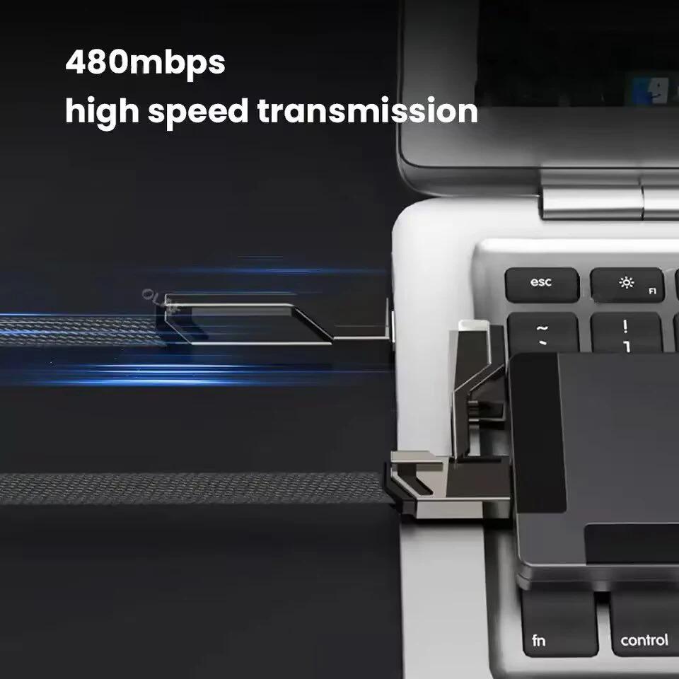 Кабель для быстрой зарядки 4 в 1 100 Вт USB Type C к кабелю USB C для iPhone 15 14 13 Pro Max Apple Huawei Xiaomi PD кабель для мобильного телефона