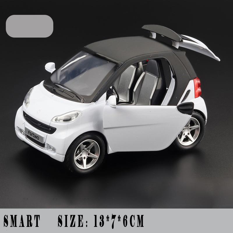 CAG5 1:32 Модели автомобилей Mercedes Benz Smart Mini из сплава, литые металлические, для мальчика, высокая симуляция, миниатюрные, праздничный подарок, модные домашние украшения
