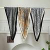 Wrinkled Square Scarf Women's New Imitation Silk Printing Silk Scarf High-end Headscarf Headband Pleated Small Scarf Shawl