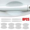 8Pcs/set Car Door Handle Bowl Sticker Protector Film Anti-Scratch Accessories