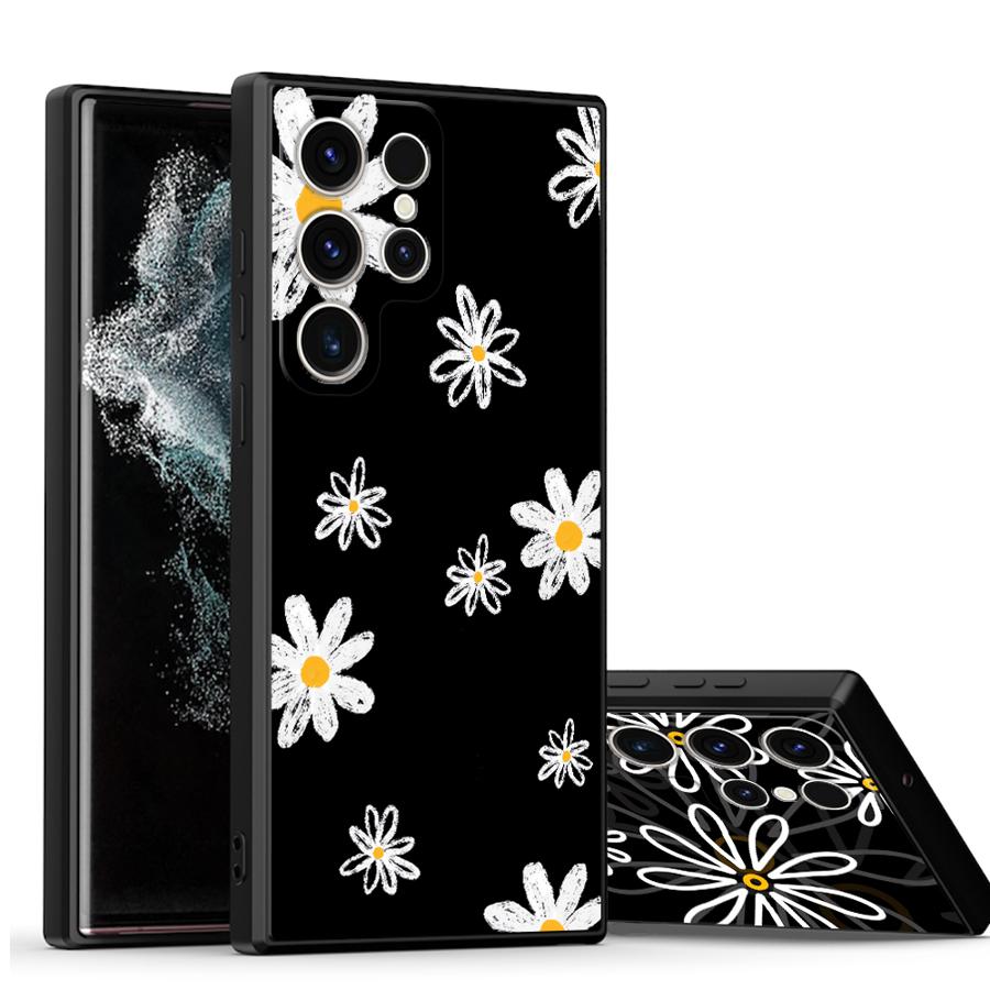Чехол с ромашками для Samsung Galaxy S26 S20 S24 Plus S21 FE Note 20 Ultra 8 9 10 S10 S9 S23 S25 Ultra Funda Чехол для телефона