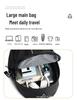 Men's Multi-Functional Casual Business Backpack with Logo Option - Simple Solid Color Fashion Design