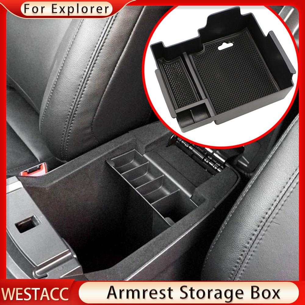 ABS автомобильный подлокотник ящик для хранения ящик-органайзер для Ford Explorer 2011-2017 коврик для перчаток контейнер-органайзер лоток