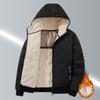 Lamb Fleece Jacket Men's Youth Winter Plus Velvet Large Size Loose Graphene Heating Warm Hooded
