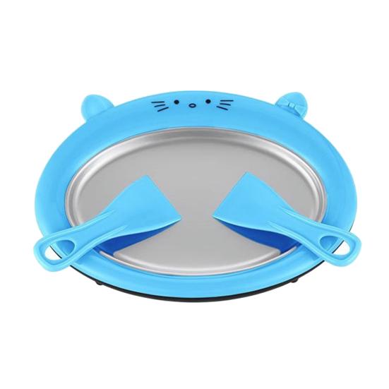 Ручная машина для заморозки йогурта из нержавеющей стали для приготовления роллов из мороженого для домашнего использования, набор для десертов «Сделай сам» со скребком